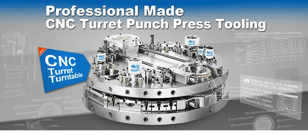 Precision Tools CNC Turret Punch Press Tooling Thick Turret Mate Tec System