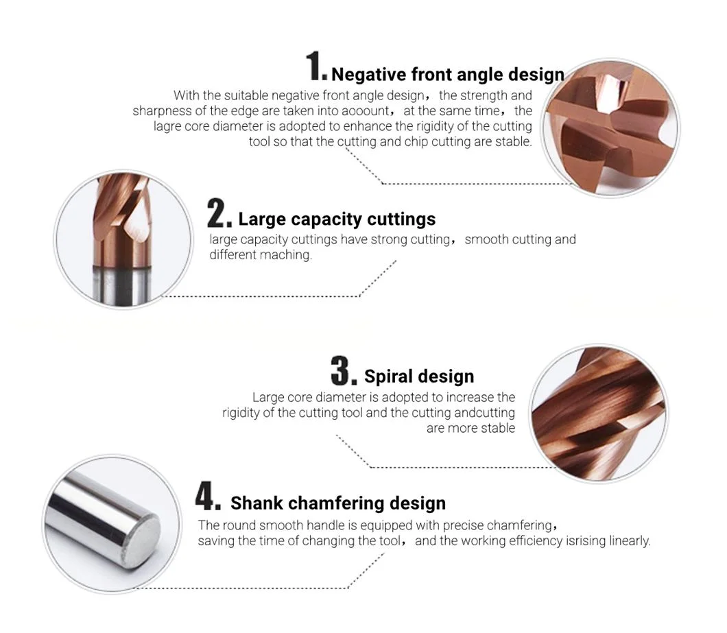 4-Flute Solid Carbide High Hard End Mill %off